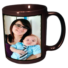 11OZ. CERAMIC PHOTO MUG BLACK