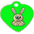 Heart: 1.25 x 1.38'' / 31.7 x 34.9mm