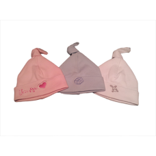 Embroidered Knotted Bonnet