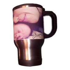 14OZ STAINLESS STEEL PHOTO TRAVEL MUG