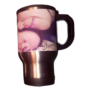 14OZ STAINLESS STEEL PHOTO TRAVEL MUG